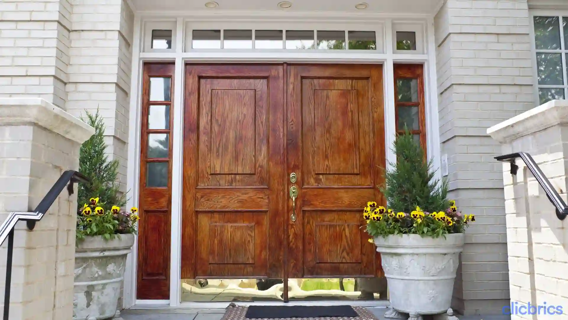 wooden double door design